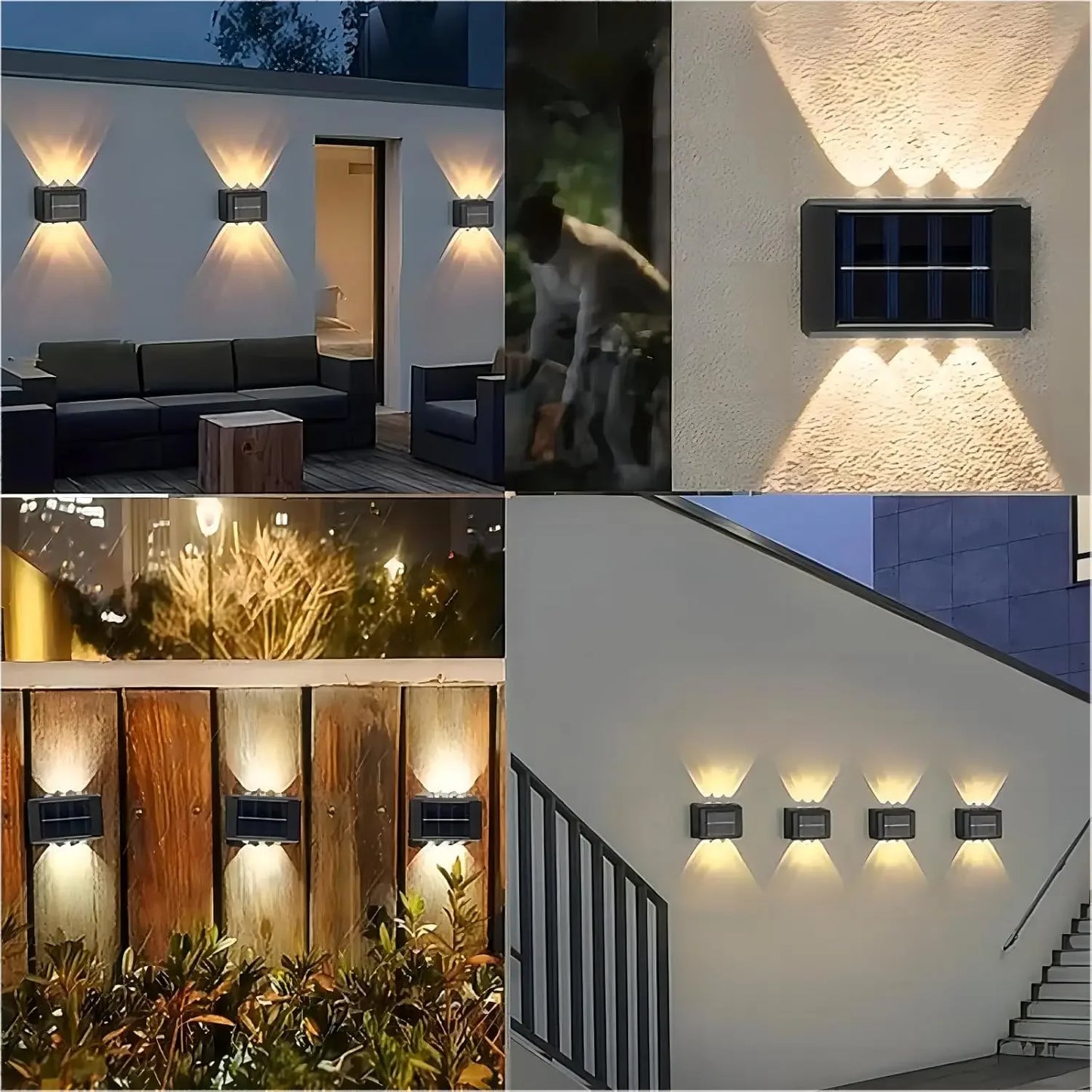 SunGlow Solar Wall Light